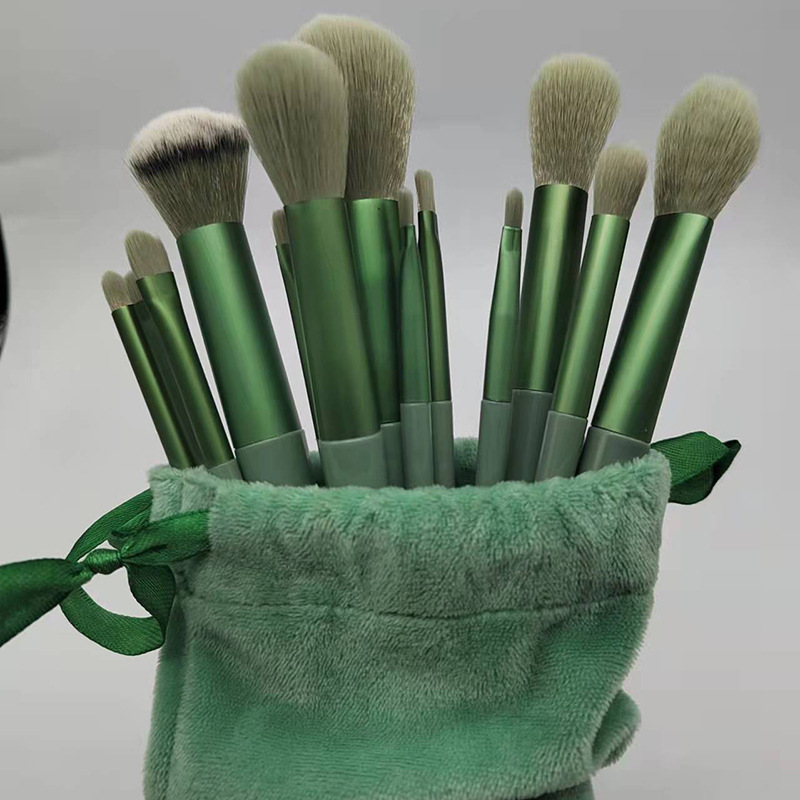 13pcs Makeup Brush Set Eyeshadow Brush Professional Make up Brushes Set with Storage Bag view 3
