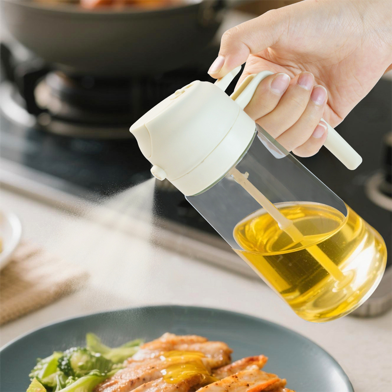 Cooking Oil Dispenser Bottle Olive Oil Glass Sprayer for Kitchen view 3