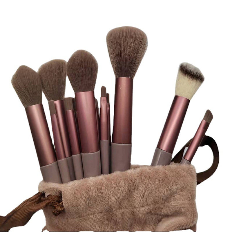 13pcs Makeup Brush Set Eyeshadow Brush Professional Make up Brushes Set with Storage Bag view 6