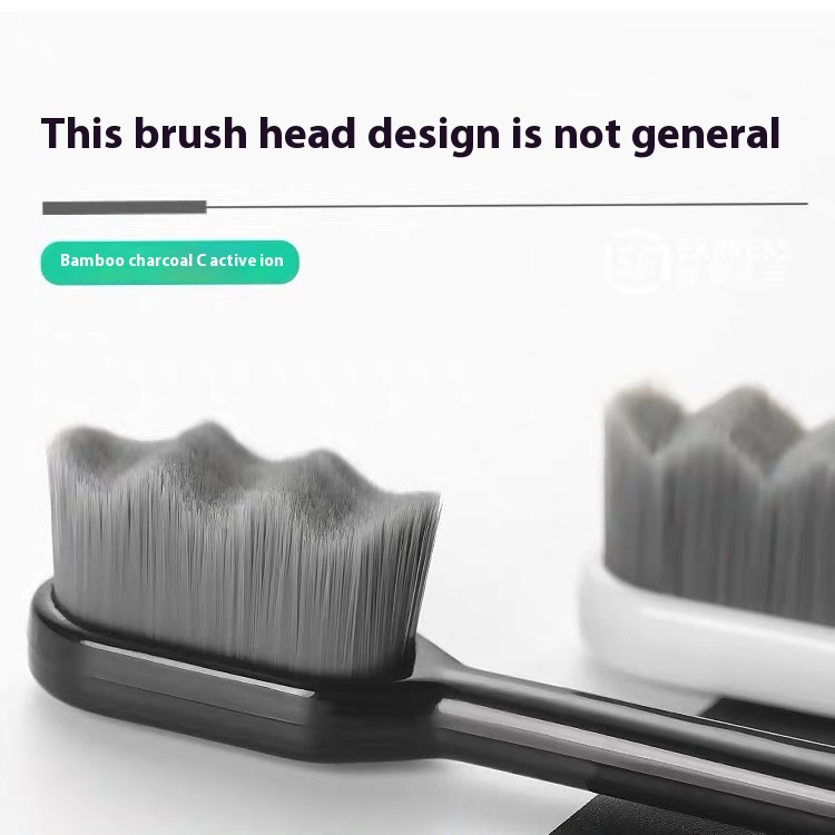 2026 New Design Eco-Friendly Soft Charcoal Nano Toothbrush 10000 Ultra Soft Bristles for Home Use Micro Nano Ultra Manufacturer