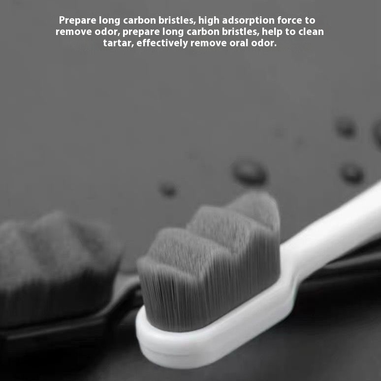 2026 New Design Eco-Friendly Soft Charcoal Nano Toothbrush 10000 Ultra Soft Bristles for Home Use Micro Nano Ultra Manufacturer view 3